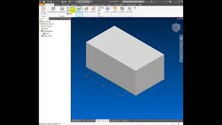 Редактирование габарита тумбы в Autodesk Inventor