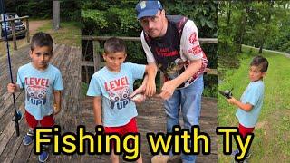 Fishing with Ty - Ty's YouTube Fishing Debut- Jackson-Washington State Forest