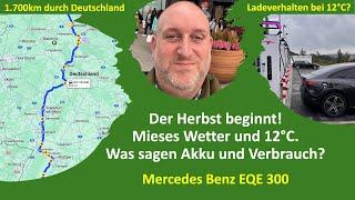 Mit dem Mercedes EQE durch den Monsun...1.700km. Die Reichweite wird schon weniger! Generation - E