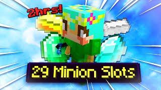 HOW I UNLOCKED EVERY MINION SLOT in 2 HOURS! (hypixel skyblock)