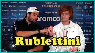 Funny Moments of Andrey Rublev and Matteo Berrettini 