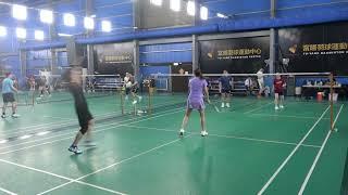 20250603飛羽羽球XD莎庭+維育VS小兵+知本