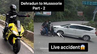 Live accident caught on camera | Zx10r public reactions in Mussorie