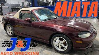 2000 Mazda Miata Part Out: J & J Auto Wrecking Test Video Stock # RYMA324