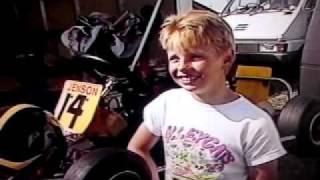 Jenson Button and Dan Wheldon Karting 1989