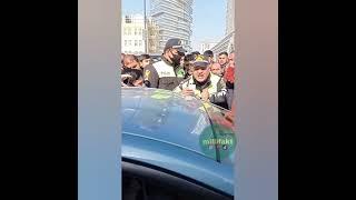 zəfər günü Qazi və Yol polisi arasında yaşanan gərginlik