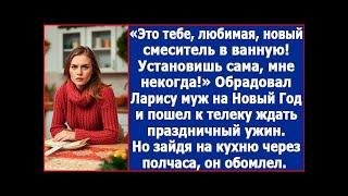 Это тебе, любимая, новый смеситель в ванную! Установишь сама! Обрадовал муж в Новый Год. Сборник