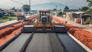 The best awesome gravel paver machine in cutting-edge technology used in modern roadway construction