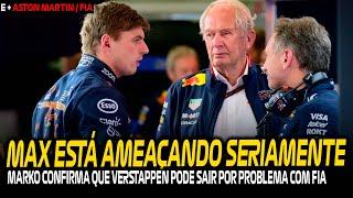 AME4ÇA DE MAX É VERDADEIRA, DIZ MARKO / ASTON MARTIN CURUPIRA / SULAYEM DEFENDE FIA