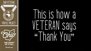 How a Veterans Says "Thank you"