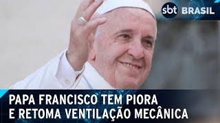 Papa tem dois episódios de insuficiência respiratória, segundo Vaticano | SBT Brasil (03/03/25)