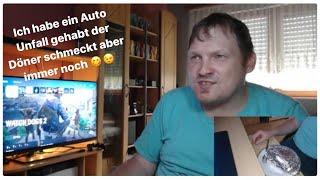 Ich habe ein Auto Unfall gehabt der Döner schmeckt aber immer noch 