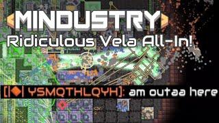 [Mindustry hex pvp] Ridiculous Endgame Vela All-In!