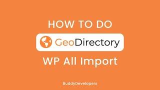 Geodirectory WP All Import