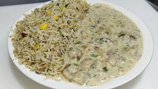 Lemon Coriander Fried Rice with Creamy Butter Garlic Mushroom | बटर गार्लिक मशरूम | Chef Ashok