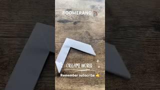 HOW TO FOLD ORIGAMI BOOMERANG STEP BY STEP | THROW BOOMERANG ORIGAMI PAPERCRAFT | DIY PAPER WEAPON