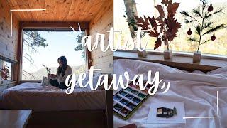 Artist Getaway with Postcard Cabins  Weekend Vlog