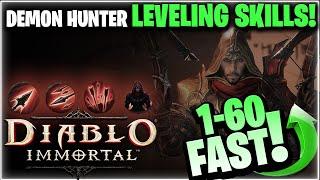 The Skills For FAST LEVELING with DEMON HUNTER! | Diablo Immortal