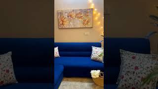 Golden Flowers Abstracts Art Canvas wall painting
