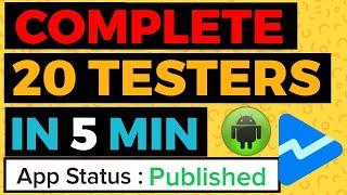 20 Testers Google Play Console 