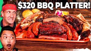 $14 TEXAS BBQ VS $320 TEXAS BBQ!! Vegan's Worst Nightmare!!