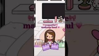 Toca Life World Roleplay  coquette makeup haul  #tocalifeworld #tocaboca #roleplay #aesthetic