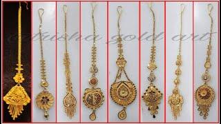 22k Gold Maang Tikka Designs With Weight And Price // trisha gold art