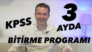 3 AYDA KPSS BİTİRME PROGRAMI PDF | TÜM DERSLER #kpss