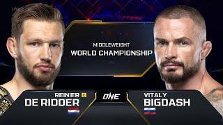 Reinier De Ridder vs. Vitaly Bigdash | ONE Championship Full Fight