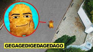 DRONE catches GEGAGEDAGEDAGEDAGO in Real Life at 3AM!!