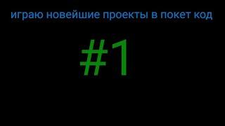 играю в новейшие проекты в покет код