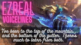 Ezreal Voice Lines English Subtitled - League of Legends