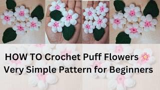 I made the cutest crochet puff flowers! #nityauphaar #viralvideo #trending #youtubevideo