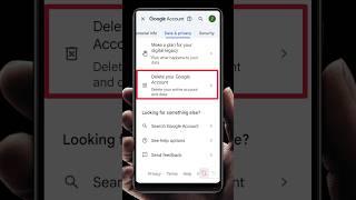 How To Delete Google Account | Gmail Account Delete Kaise Kare  #shorts