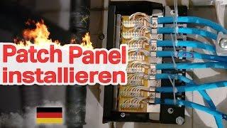 Patch Panel installieren (DIY, Netzwerk, RJ45, Network, Installation, How To, deutsch)