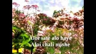 Учим песни Шри Чинмоя - Alor Sathe Alo Haye (music by Sri Chinmoy)