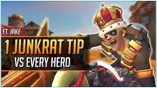 1 JUNKRAT TIP vs EVERY HERO ft. Jake (2020)