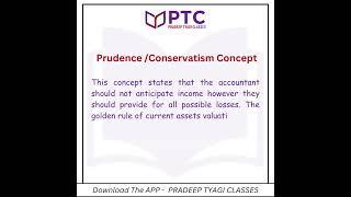 Prudence or Conservatism Concept #shorts #bookkeeping #accountingconcepts  #introductiontoaccounting
