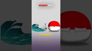Worst Day In History Of Different Countries |#shorts #countryballs #india #usa #indonesia