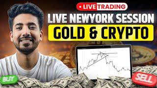 New York Session Live | Live Crypto And Gold Trading | 10Jan| #goldtrading #cryptotrading #bitcoin