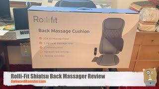 Rolli-Fit Shiatsu Back Massager Review - CHITRONIC