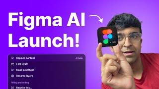 Figma AI Launched! - I'm Impressed! | Create UI With AI With New Figma Features