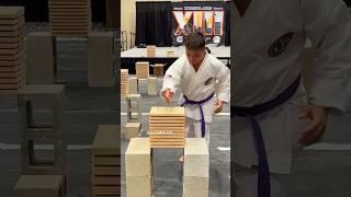 Karate Chop Break  Boards don’t hit back but teaches to hit correctly & builds confidence #karate