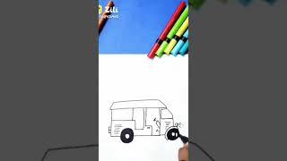 Auto Rickshaw Drawing Easy | Sports Car Drawing | Tuk Tuk | How To draw Auto Rickshaw #shorts