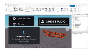 How to DOWNLOAD ROBLOX STUDIO 2024