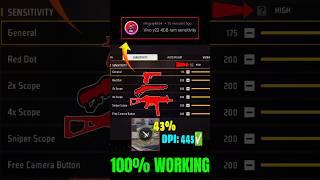 Free Fire Headshot setting 2025  Best Sensitivity Settings ️| Sensitivity + Hud Settings Free Fire