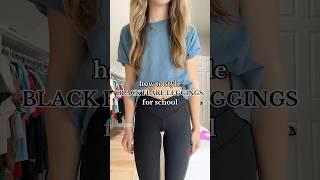 how to style BLACK FLARE LEGGINGS