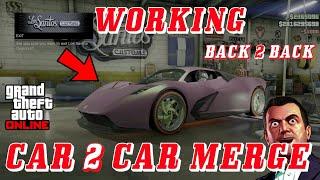 *WORKING* FULL CAR TO CAR (MERGE GLITCH) GTA 5 ONLINE BENNYS/F1 MERGE (BACK 2 BACK)