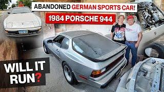 Abandoned German Sports Car!!! 1984 Porsche 944! Will It Run?!? Purists Beware of Hack Mechanic!