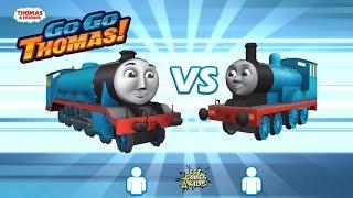 Thomas & Friends: Go Go Thomas | 2 PLAYERS BATTLE: GORDON Vs EDWARD! By Budge